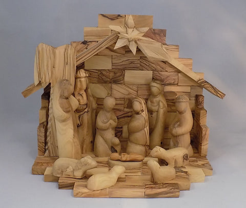 Olivewood Nativity Set